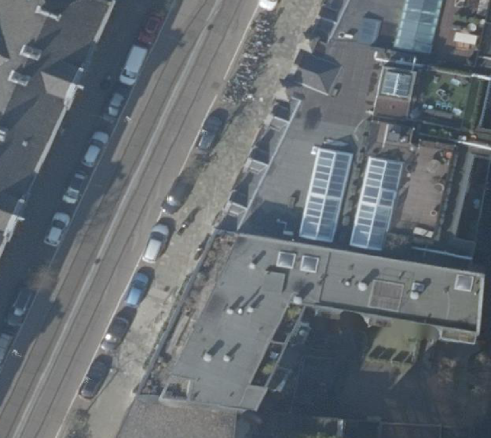 True ortho Luchtfoto op daksegment