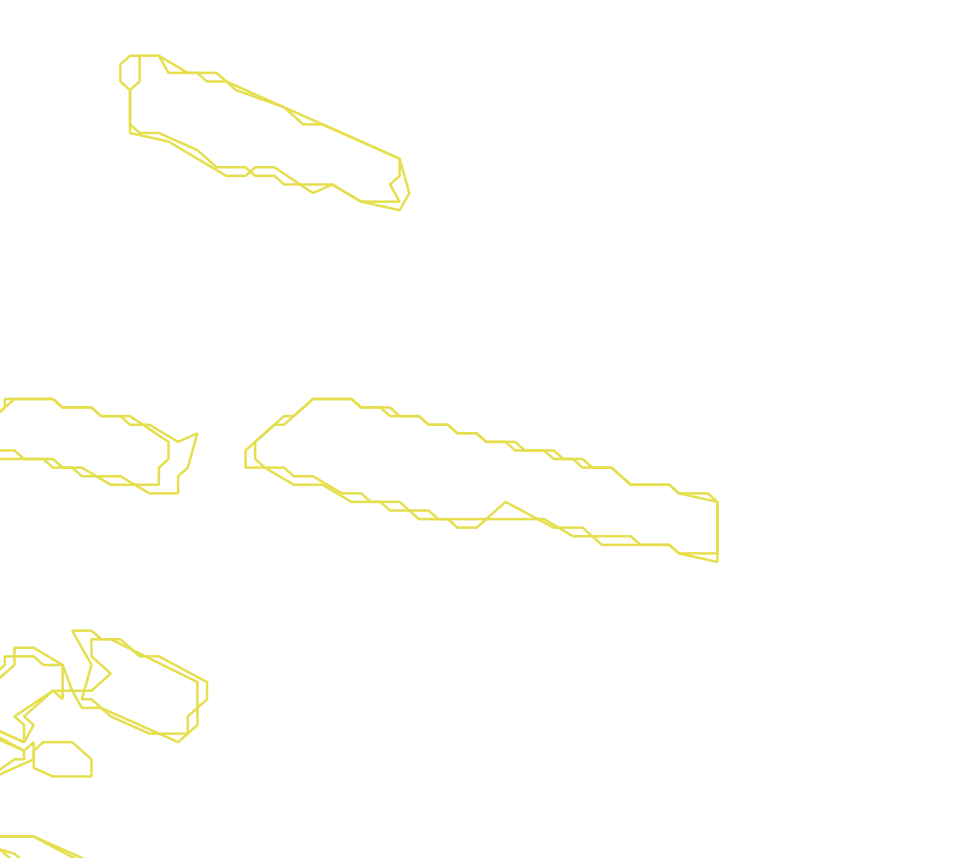Daksegment met contourlijnen en structuurweergave