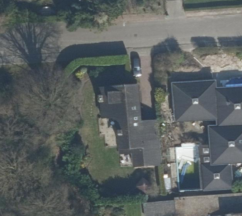 True ortho Luchtfoto op daksegment