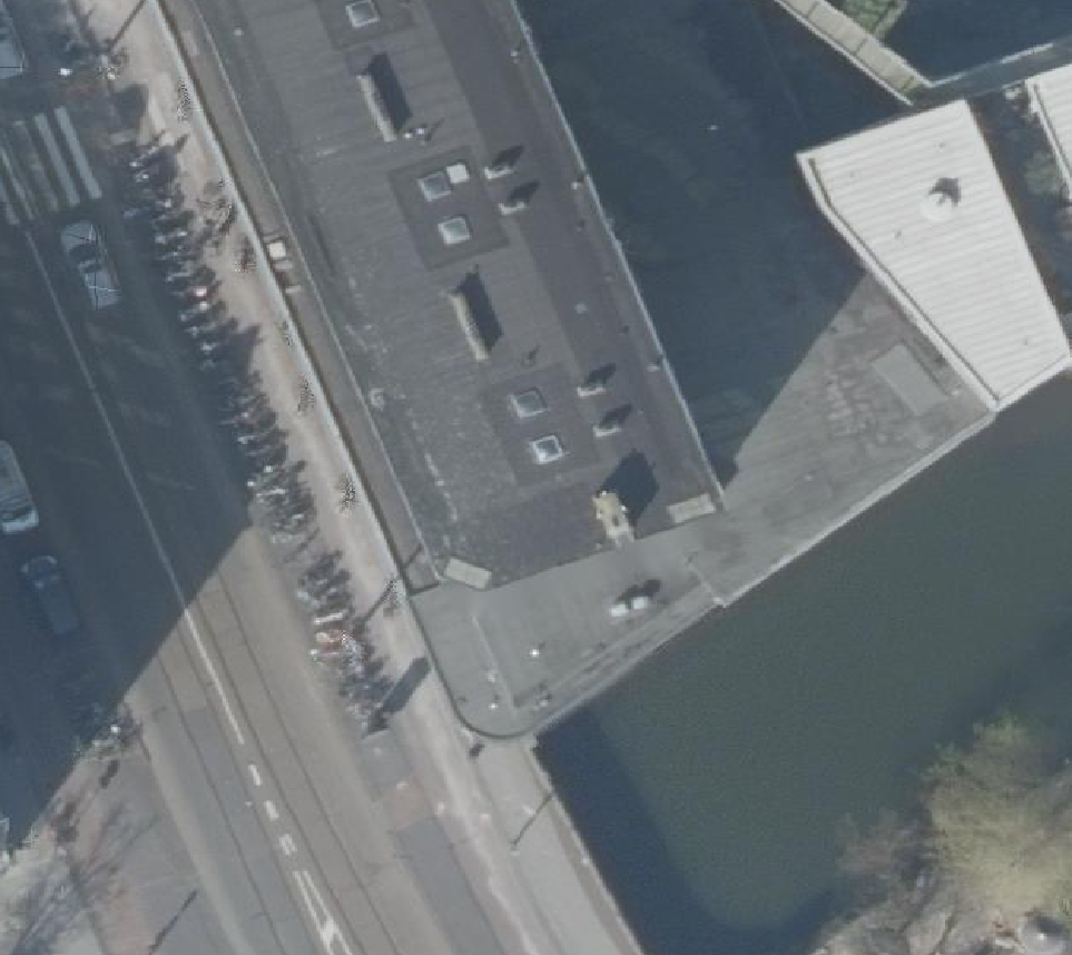 True ortho Luchtfoto op daksegment