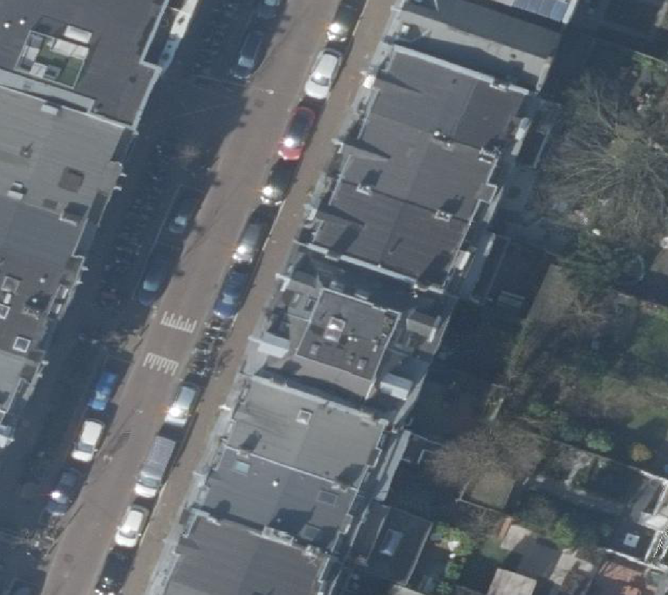 True ortho Luchtfoto op daksegment