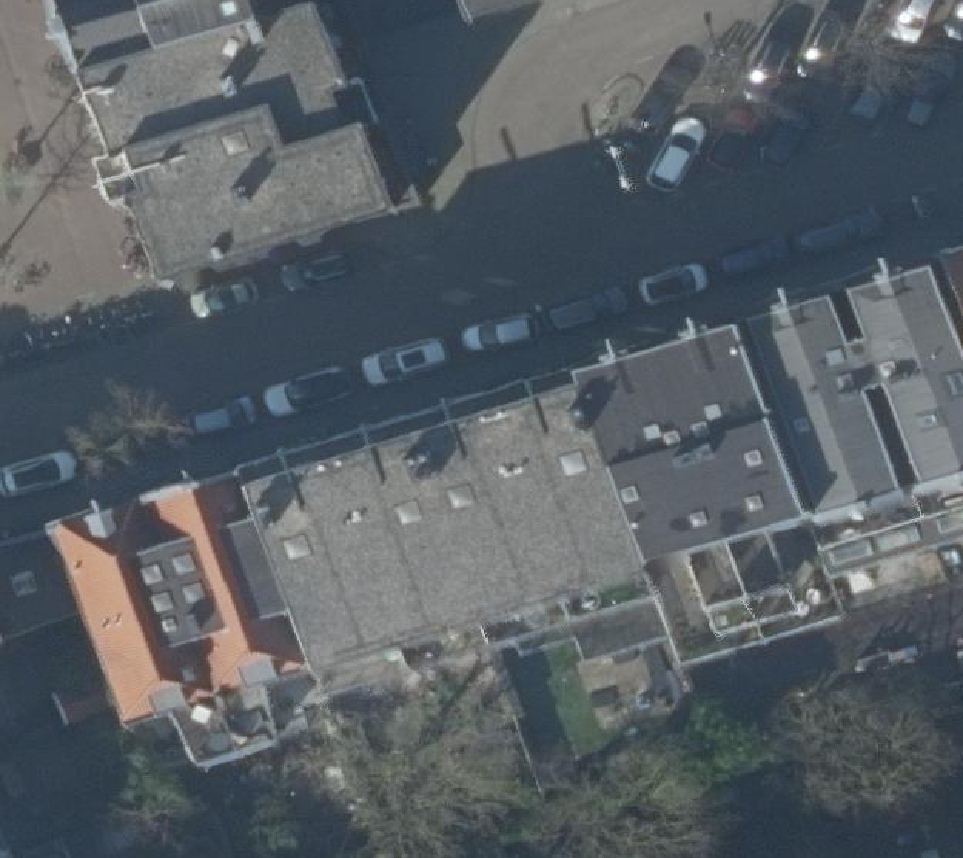 True ortho Luchtfoto op daksegment