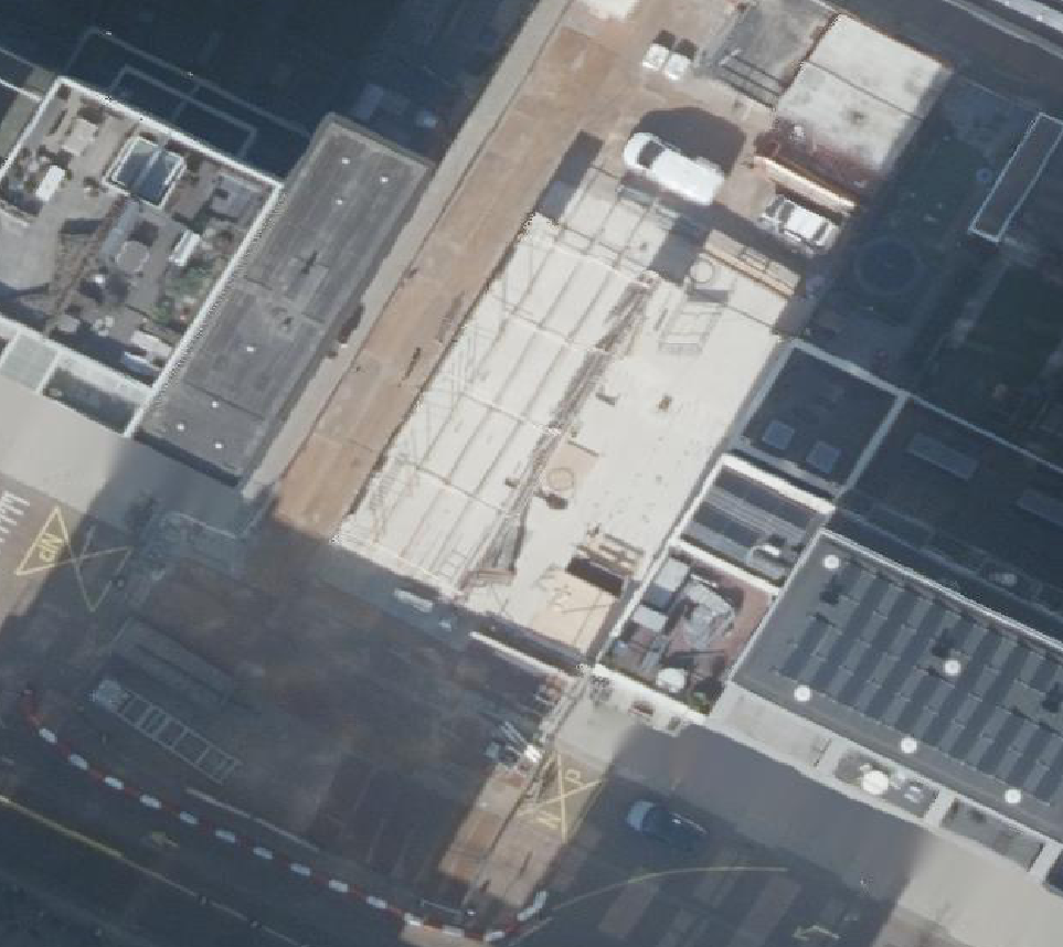 True ortho Luchtfoto op daksegment