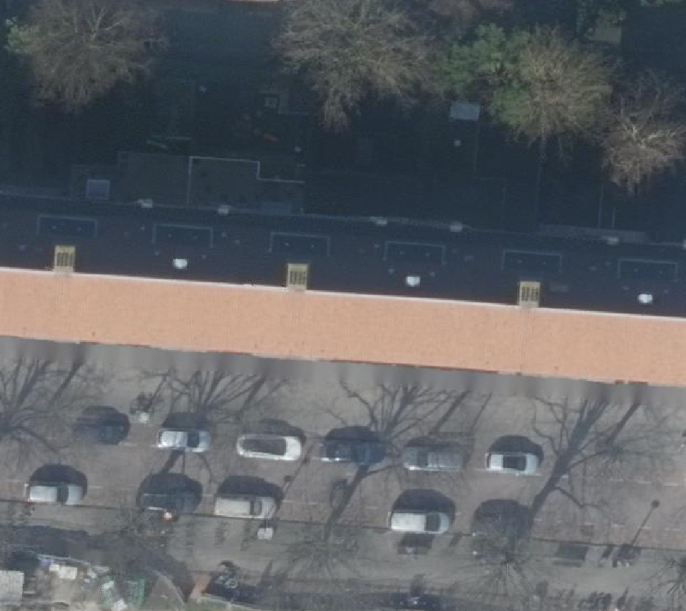 True ortho Luchtfoto op daksegment