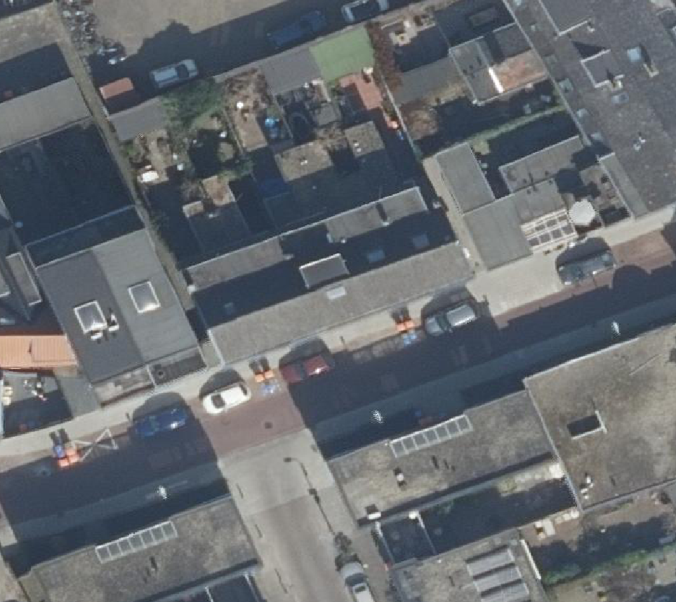 True ortho Luchtfoto op daksegment