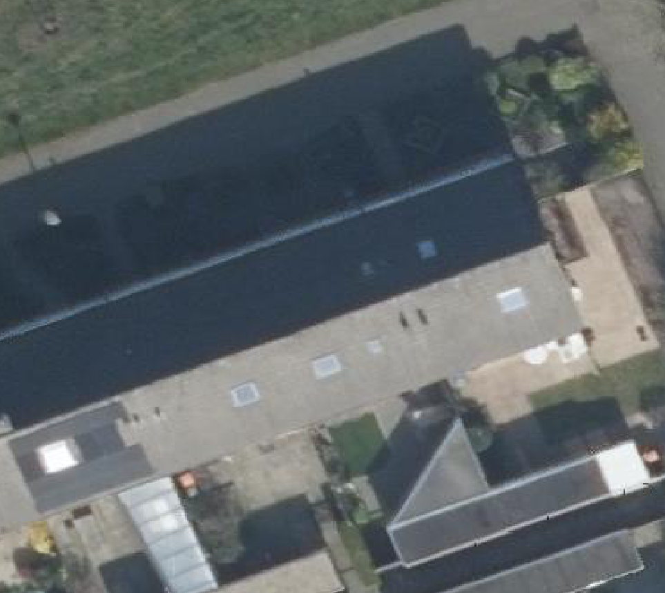 True ortho luchtfoto van Amersfoort met zicht op woning