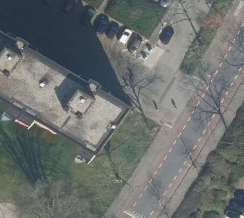 True ortho Luchtfoto op daksegment