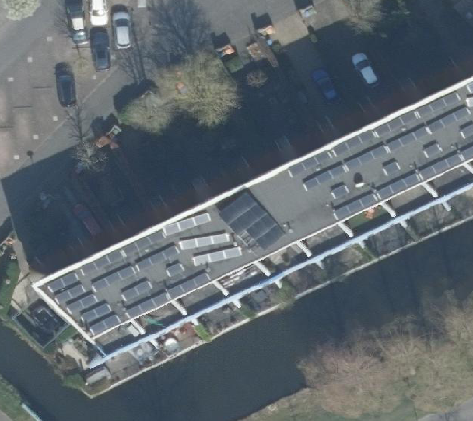 True ortho Luchtfoto op daksegment