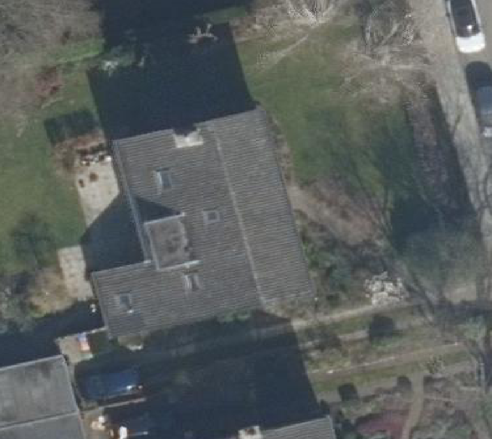 True ortho luchtfoto van Amersfoort met zicht op woning