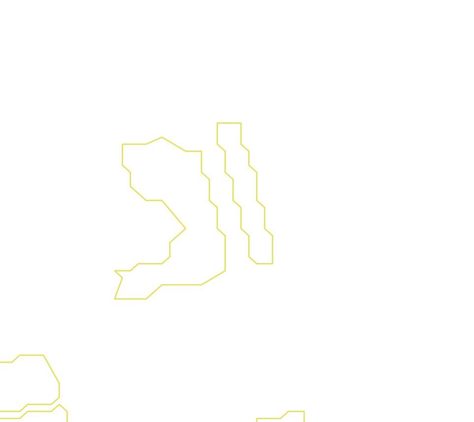 Daksegment ingezoomd met contourlijnen en structuurweergave