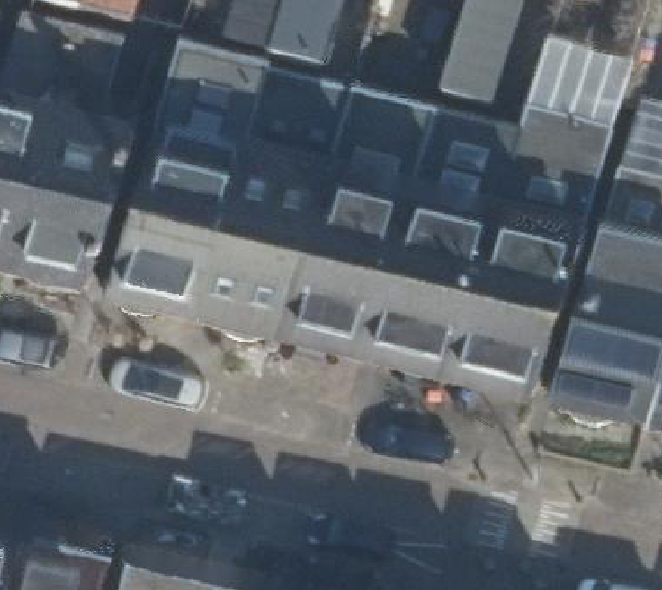 True ortho luchtfoto van Amersfoort met zicht op woning