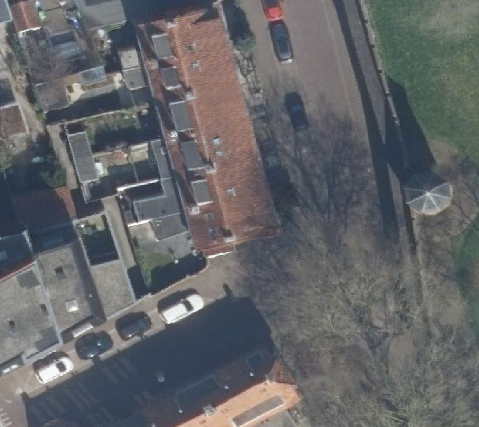 True ortho Luchtfoto op daksegment