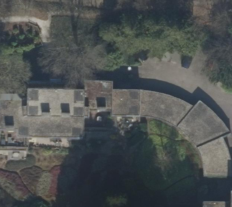 True ortho Luchtfoto op daksegment