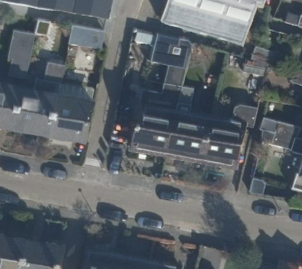True ortho Luchtfoto op daksegment