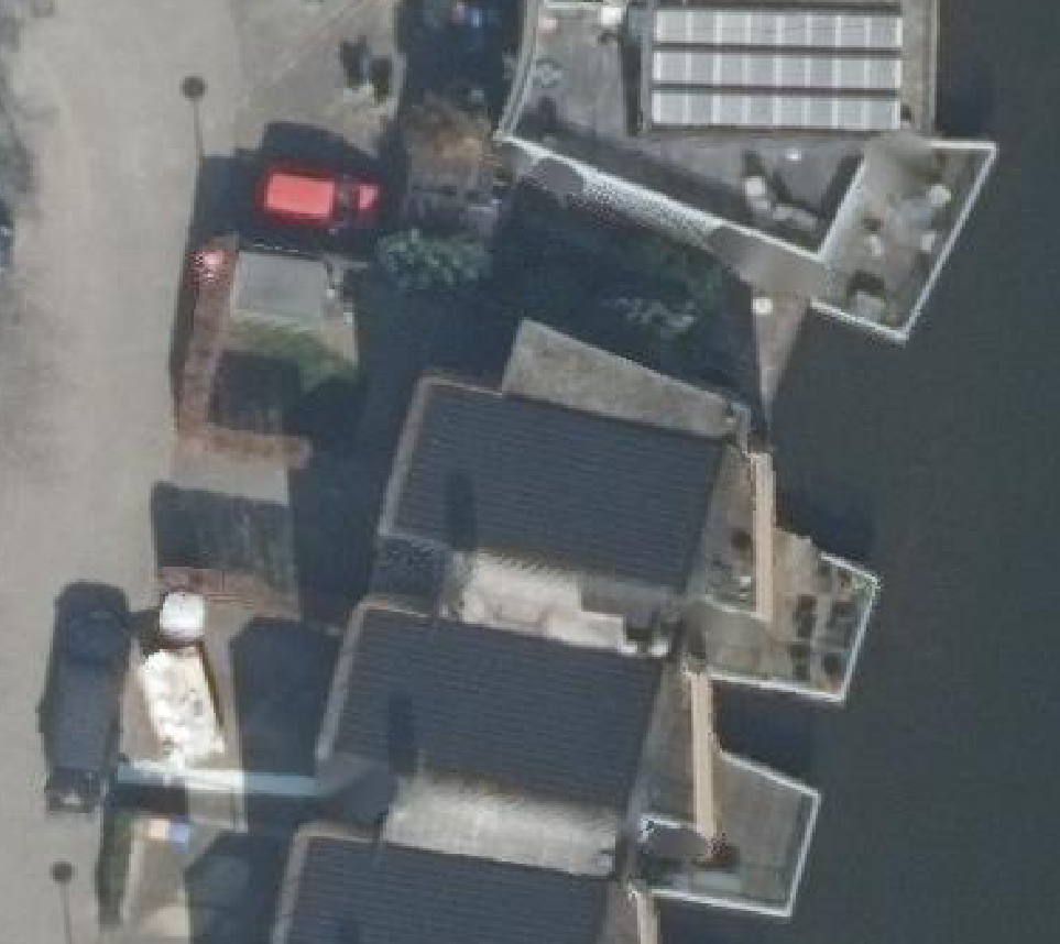 True ortho luchtfoto van Amersfoort met zicht op woning
