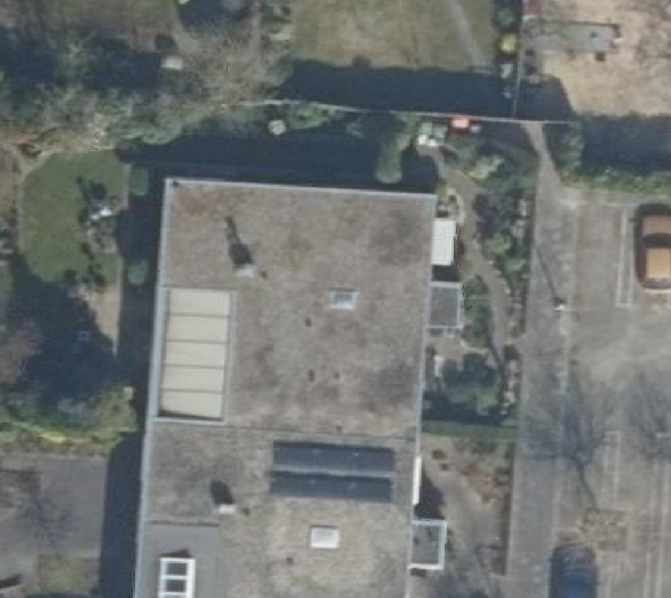 True ortho luchtfoto van Amersfoort met zicht op woning