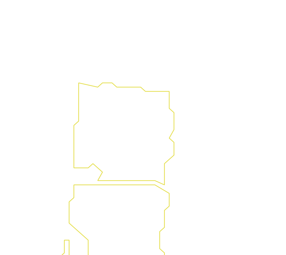 Daksegment ingezoomd met contourlijnen en structuurweergave