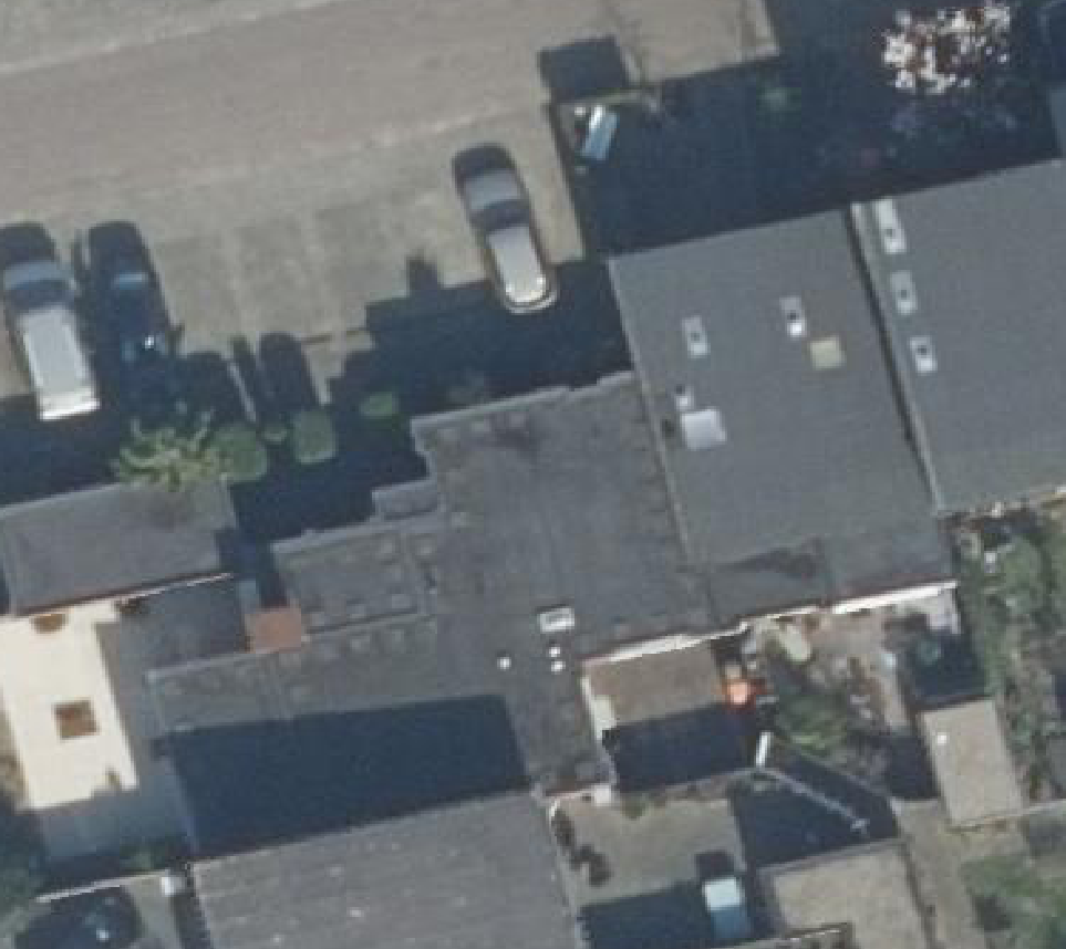 True ortho luchtfoto van Amersfoort met zicht op woning