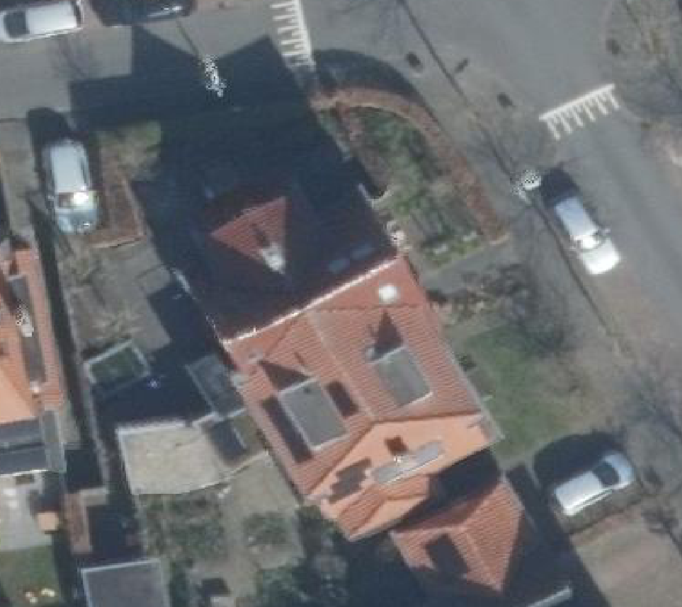 True ortho luchtfoto van Amersfoort met zicht op woning