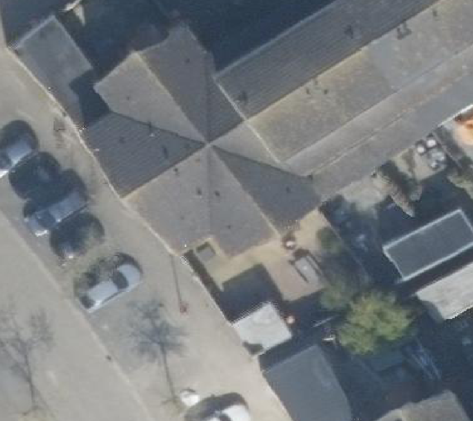 True ortho luchtfoto van Amersfoort met zicht op woning