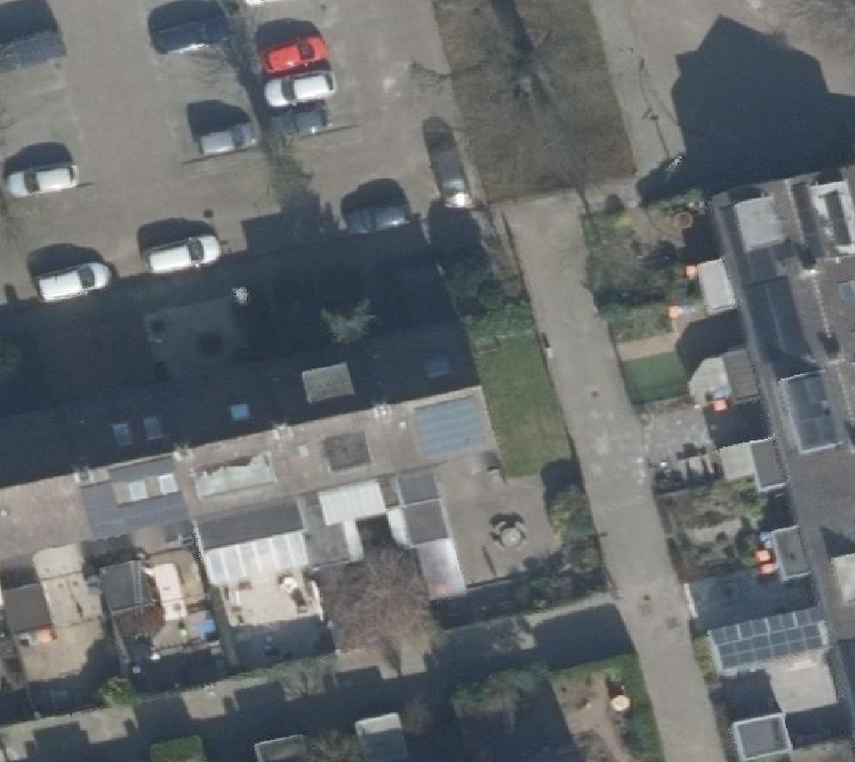 True ortho Luchtfoto op daksegment