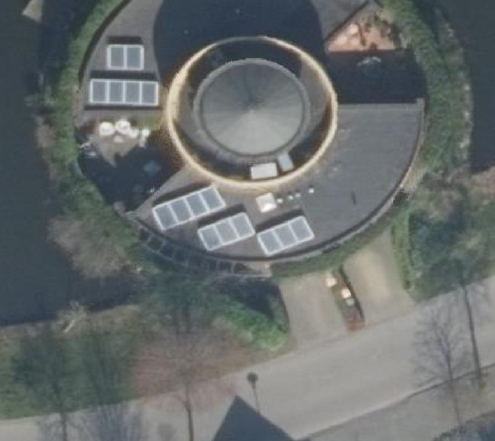 True ortho luchtfoto van Amersfoort met zicht op woning
