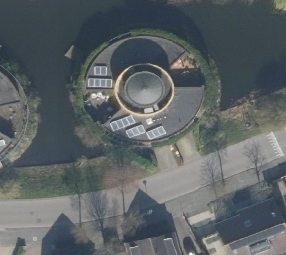 True ortho Luchtfoto op daksegment