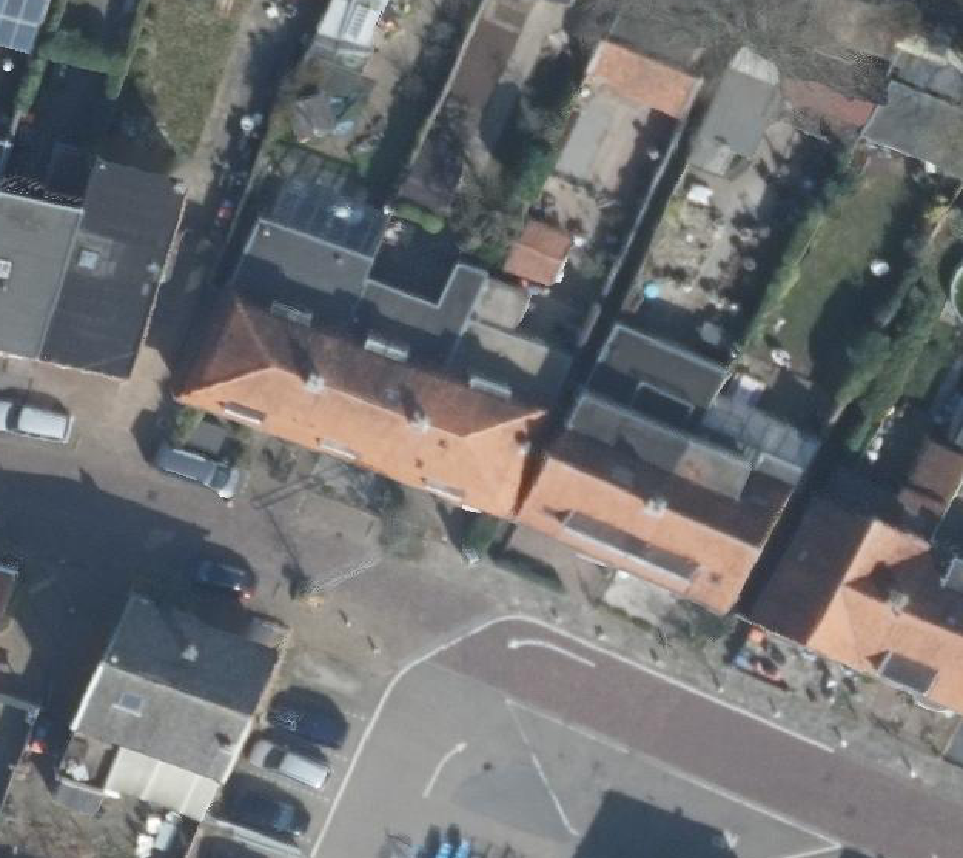 True ortho Luchtfoto op daksegment