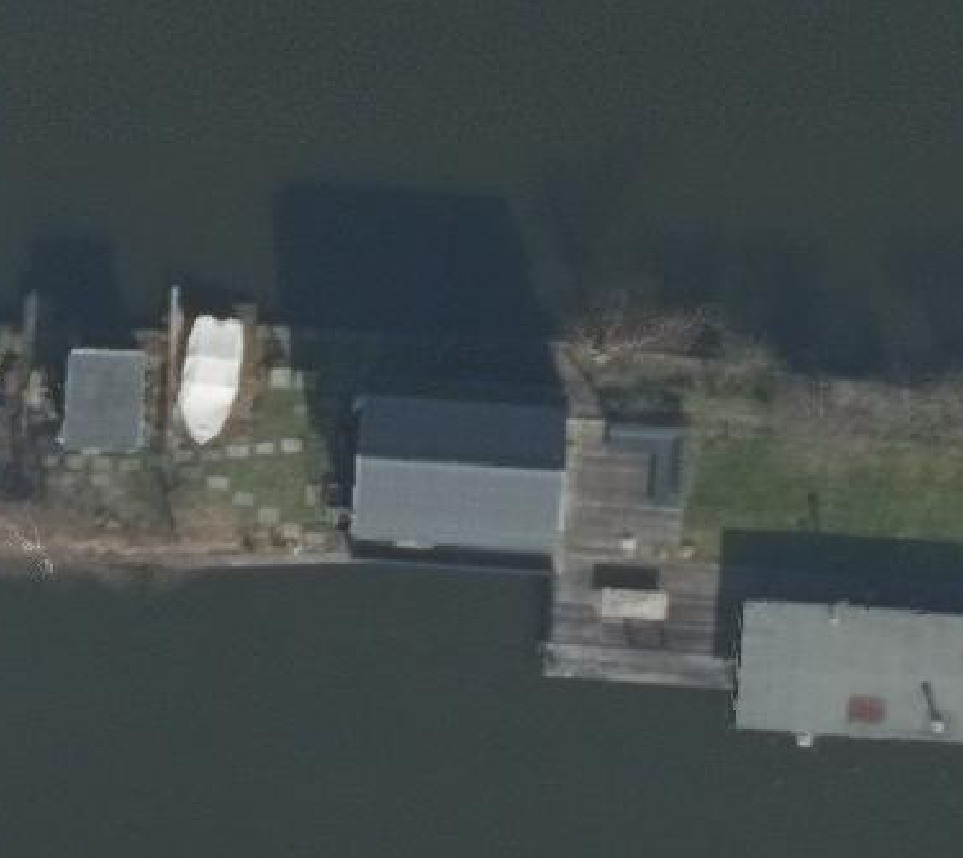 True ortho luchtfoto van Breukelen met zicht op woning