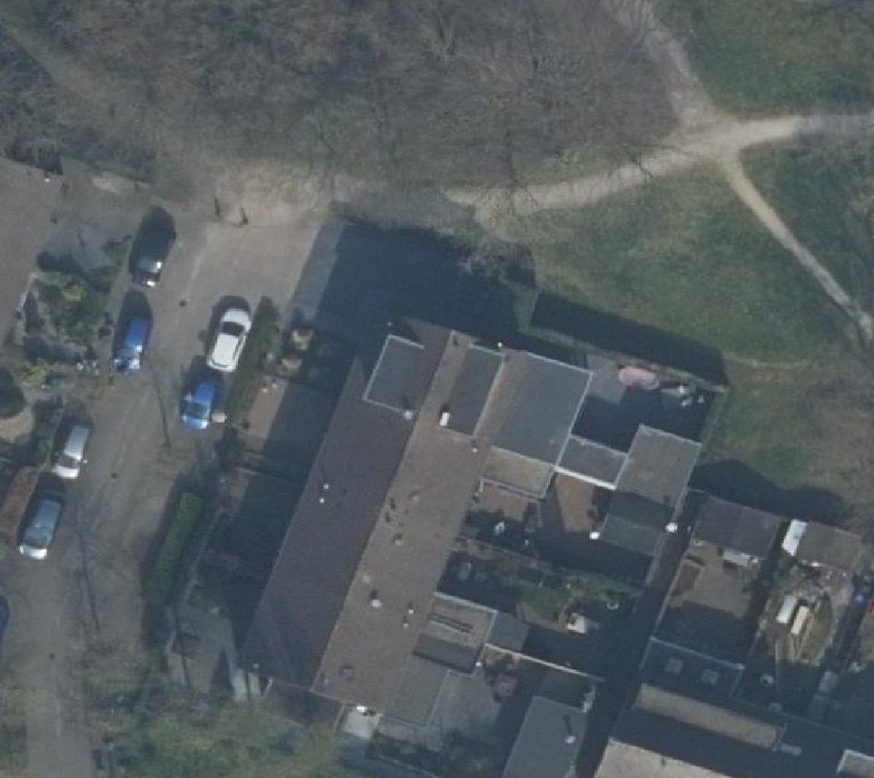 True ortho Luchtfoto op daksegment