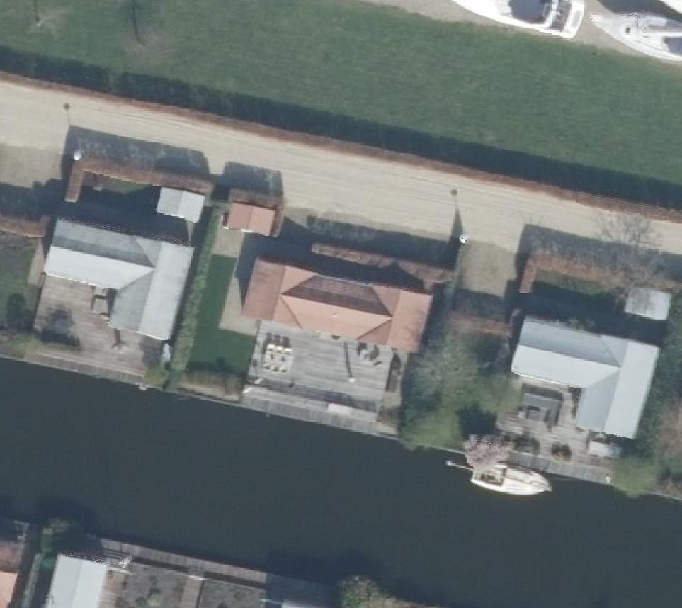 True ortho Luchtfoto op daksegment