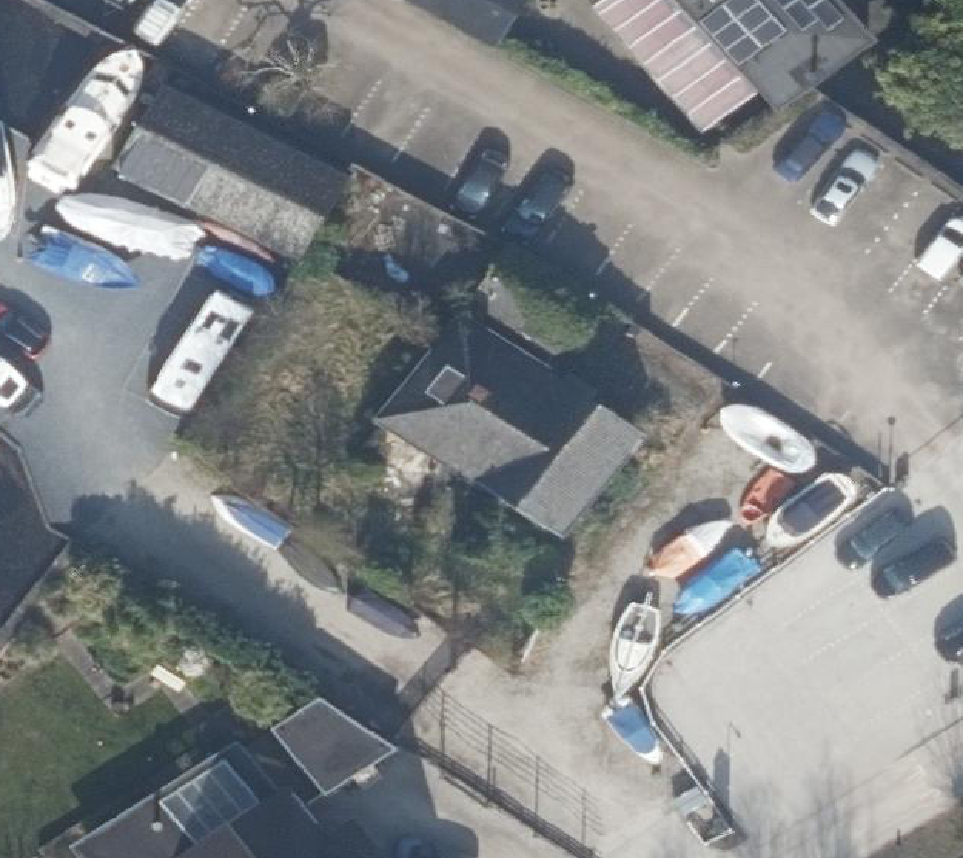 True ortho Luchtfoto op daksegment