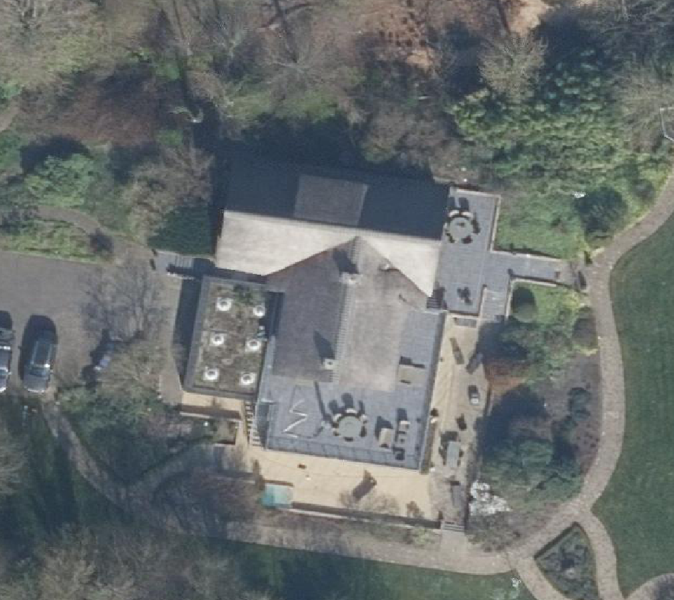True ortho Luchtfoto op daksegment