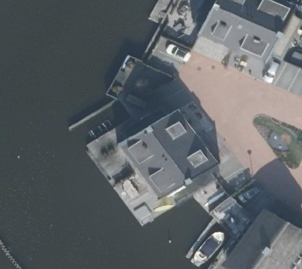 True ortho Luchtfoto op daksegment