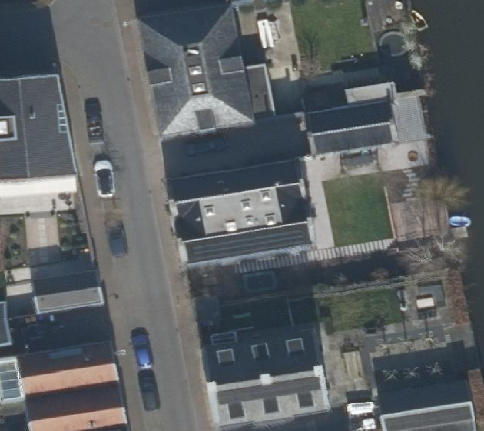 True ortho Luchtfoto op daksegment