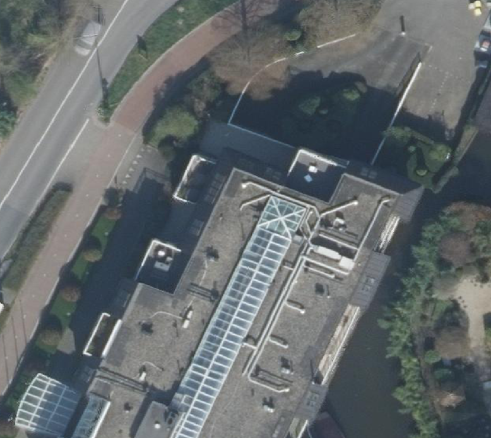 True ortho Luchtfoto op daksegment