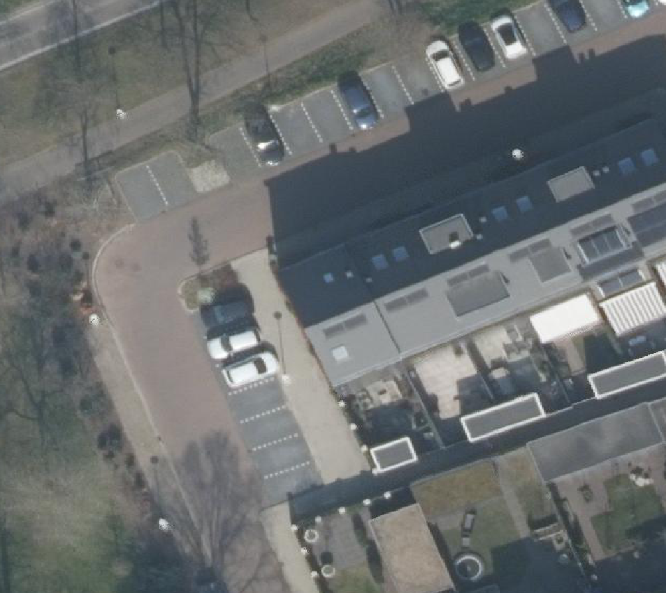 True ortho Luchtfoto op daksegment