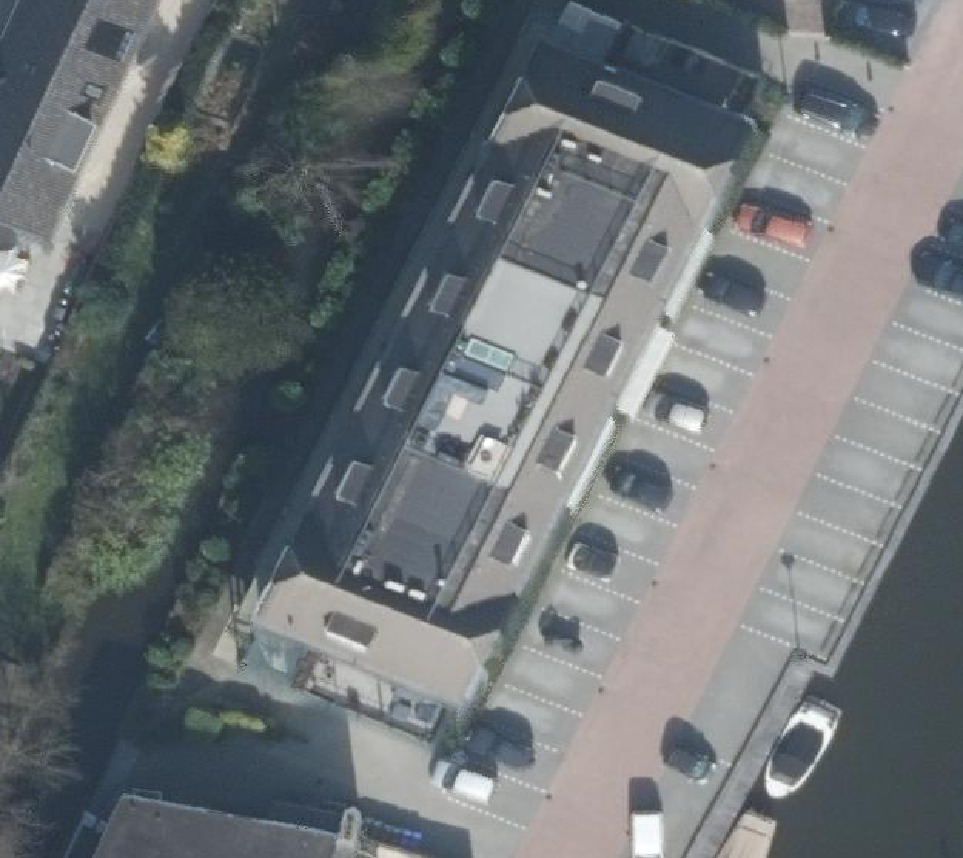 True ortho Luchtfoto op daksegment