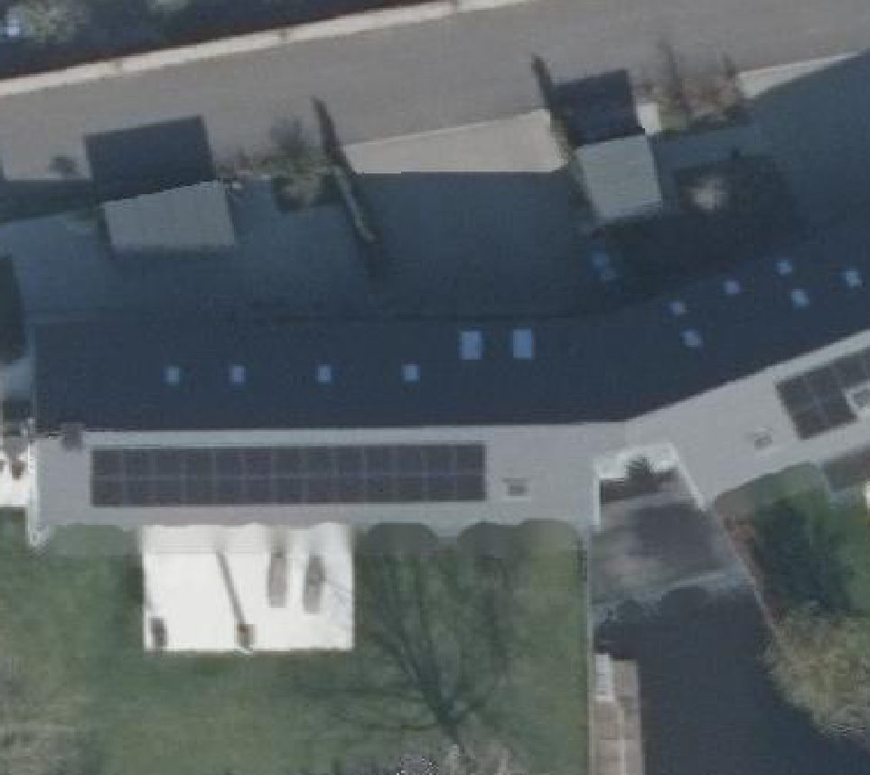 True ortho luchtfoto van Breukeleveen met zicht op woning
