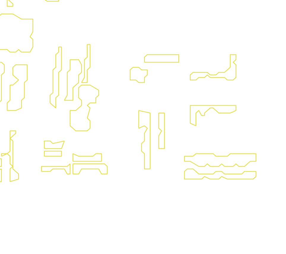 Daksegment met contourlijnen en structuurweergave
