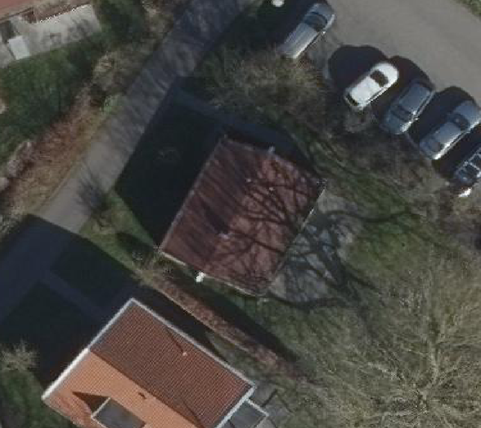 True ortho luchtfoto van Burgh-Haamstede met zicht op woning