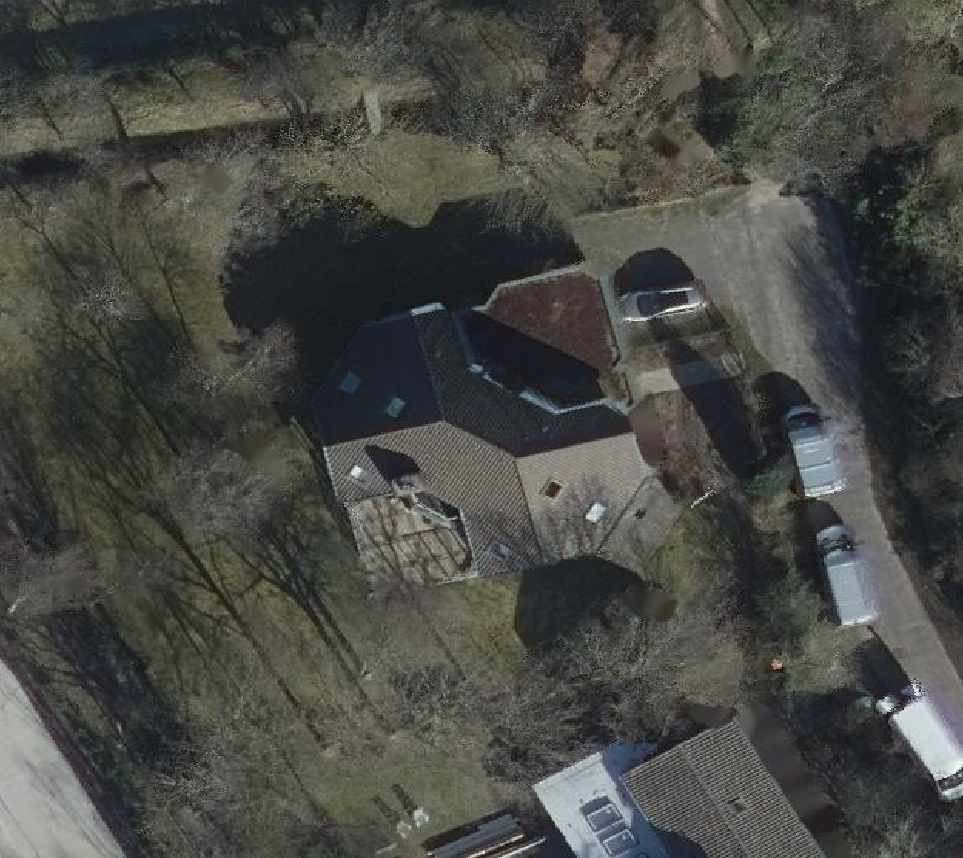 True ortho Luchtfoto op daksegment
