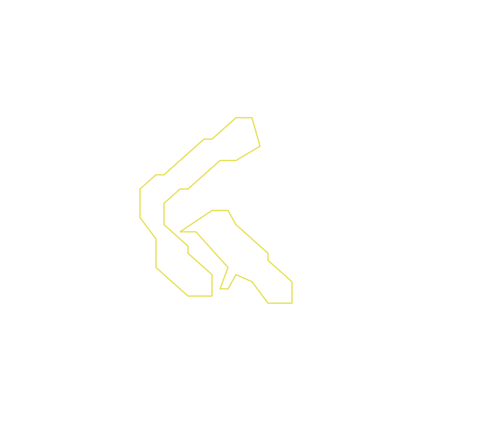 Daksegment ingezoomd met contourlijnen en structuurweergave