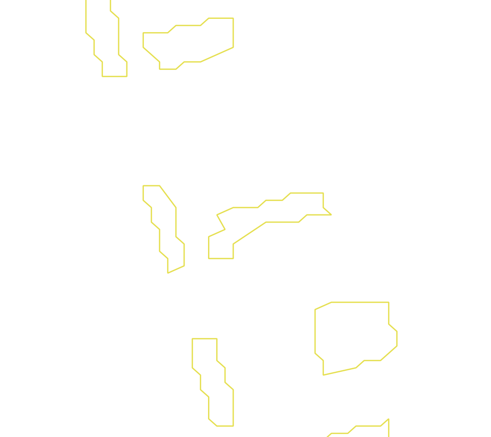 Daksegment ingezoomd met contourlijnen en structuurweergave