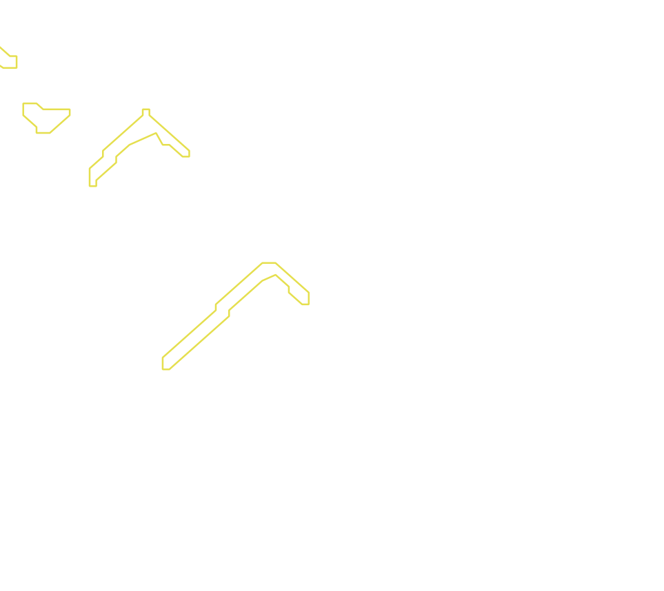 Daksegment met contourlijnen en structuurweergave