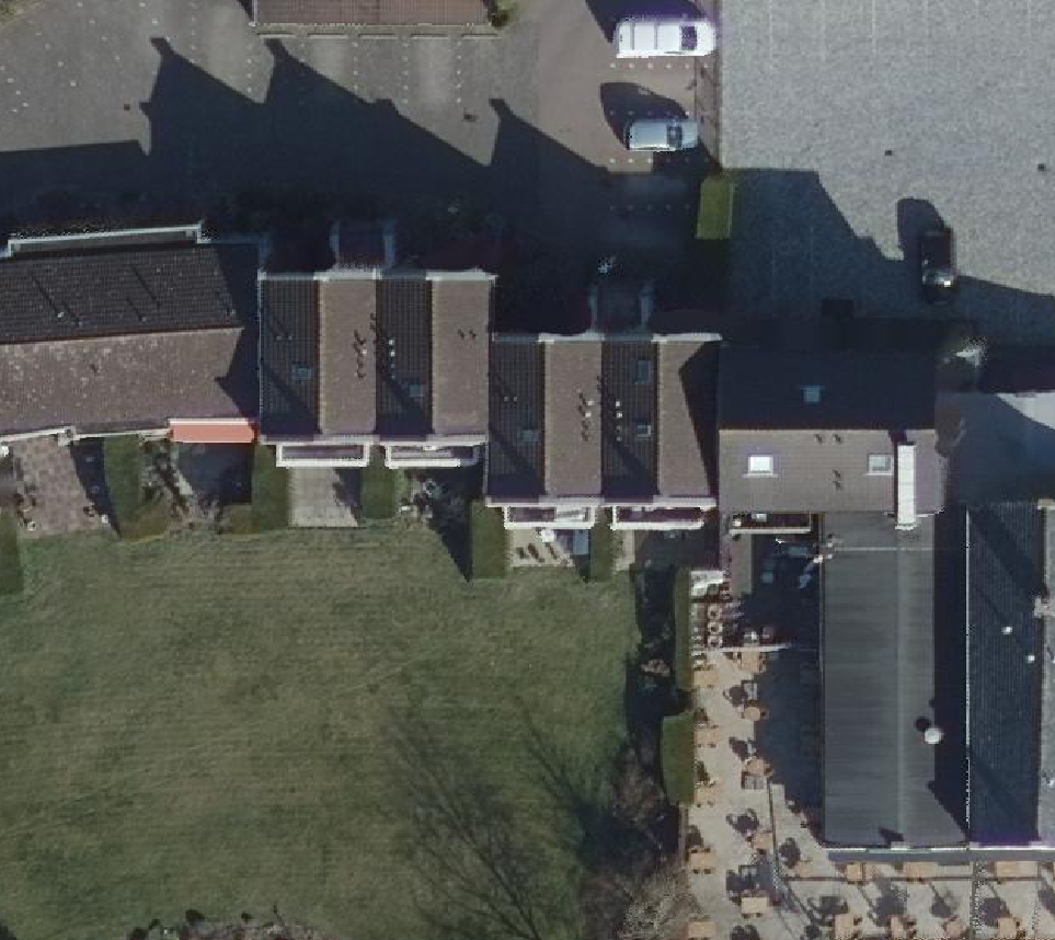 True ortho Luchtfoto op daksegment