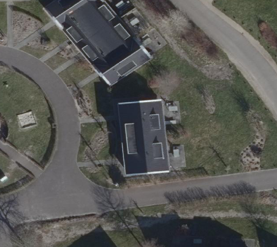 True ortho Luchtfoto op daksegment