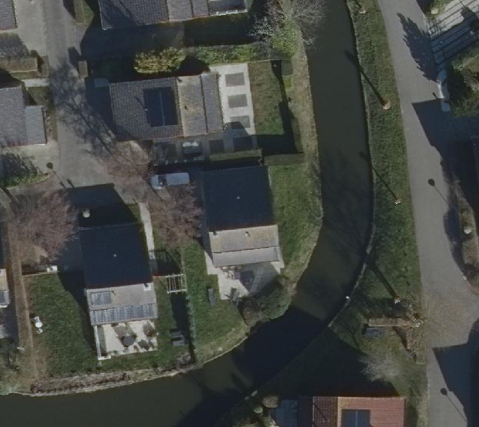 True ortho Luchtfoto op daksegment
