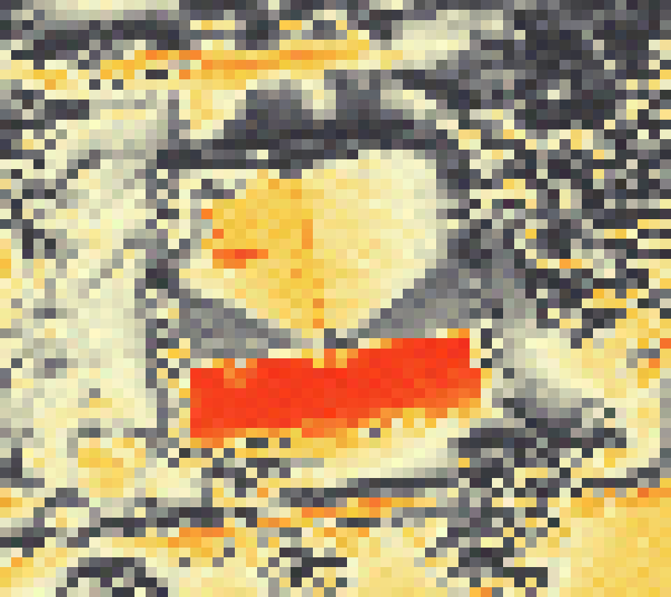 PV-irradiatie op daksegment ingezoomd met intensiteitsverdeling van zonlicht