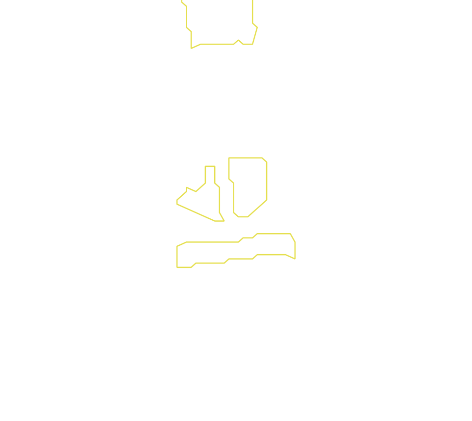 Daksegment met contourlijnen en structuurweergave